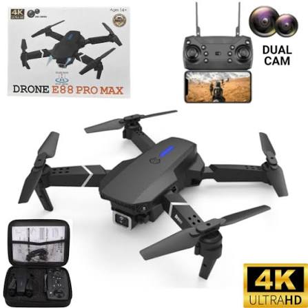 E88 Pro Drone E88 Max Dual Camera Dron Comercial Avec Telecommande De Visionnage Kids Plane Drone With 12Mp Camera SKU: ELE-1150-361C